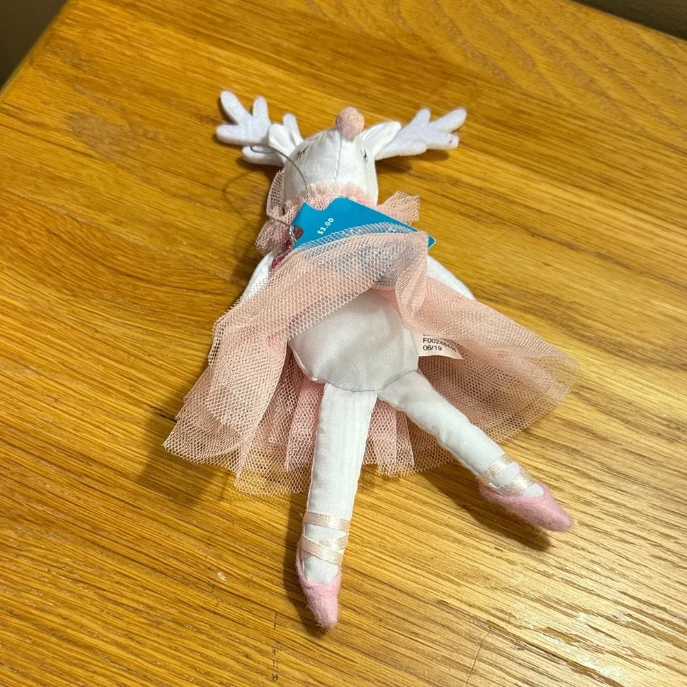 Target Pink and White Deer Ornament